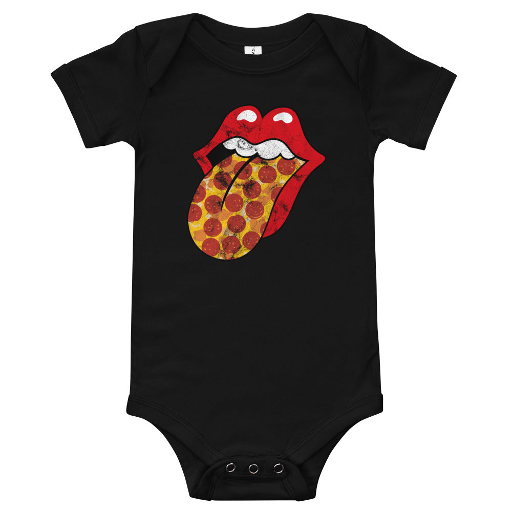 Pepperoni Rock &amp; Rolling Baby Onesie