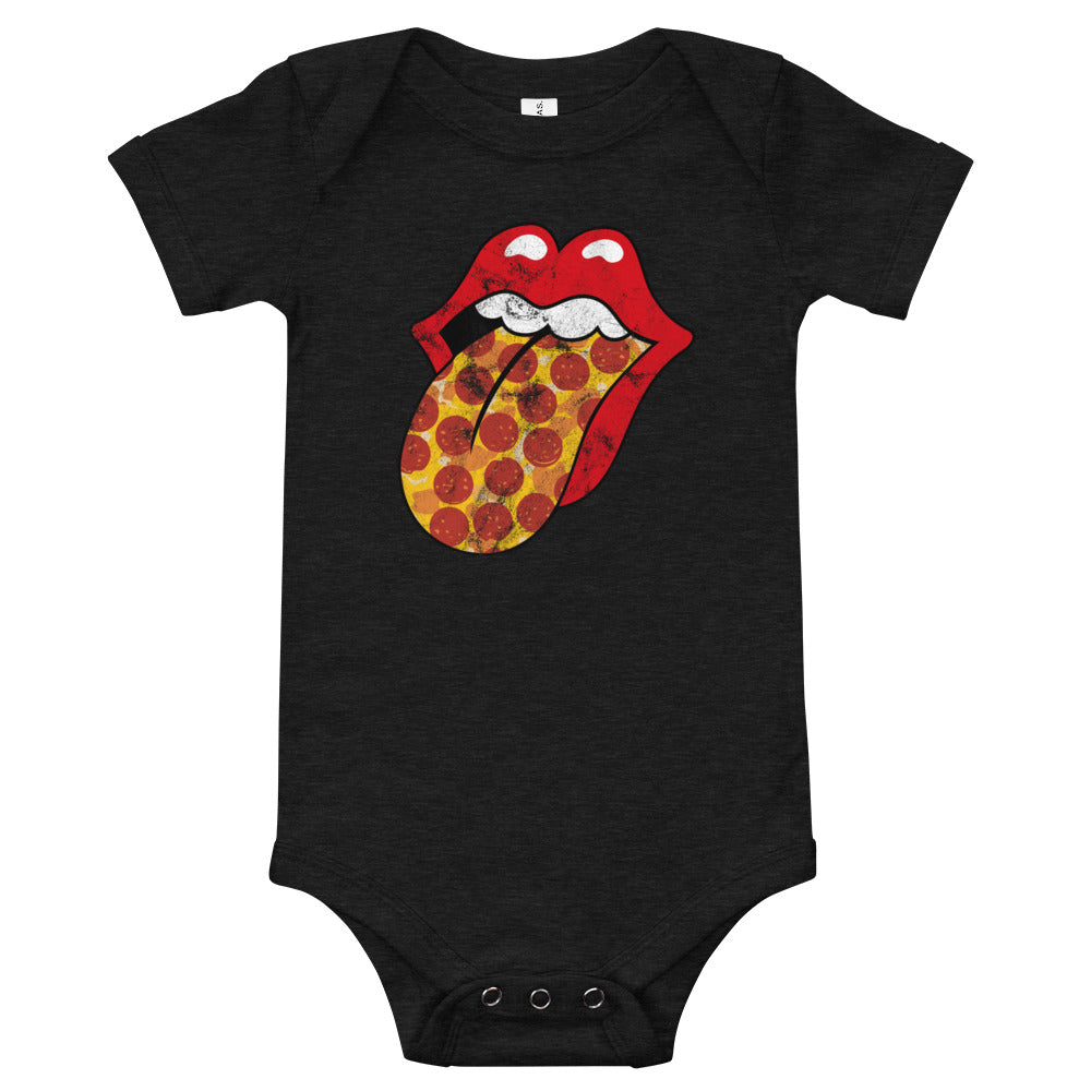 Pepperoni Rock &amp; Rolling Baby Onesie