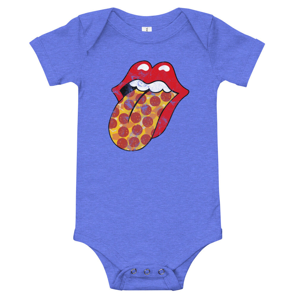 Pepperoni Rock &amp; Rolling Baby Onesie