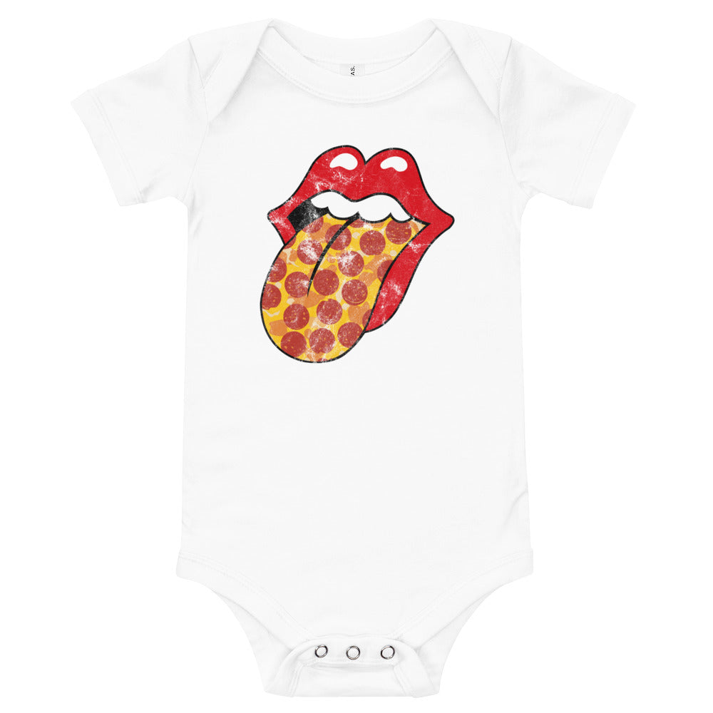 Pepperoni Rock &amp; Rolling Baby Onesie
