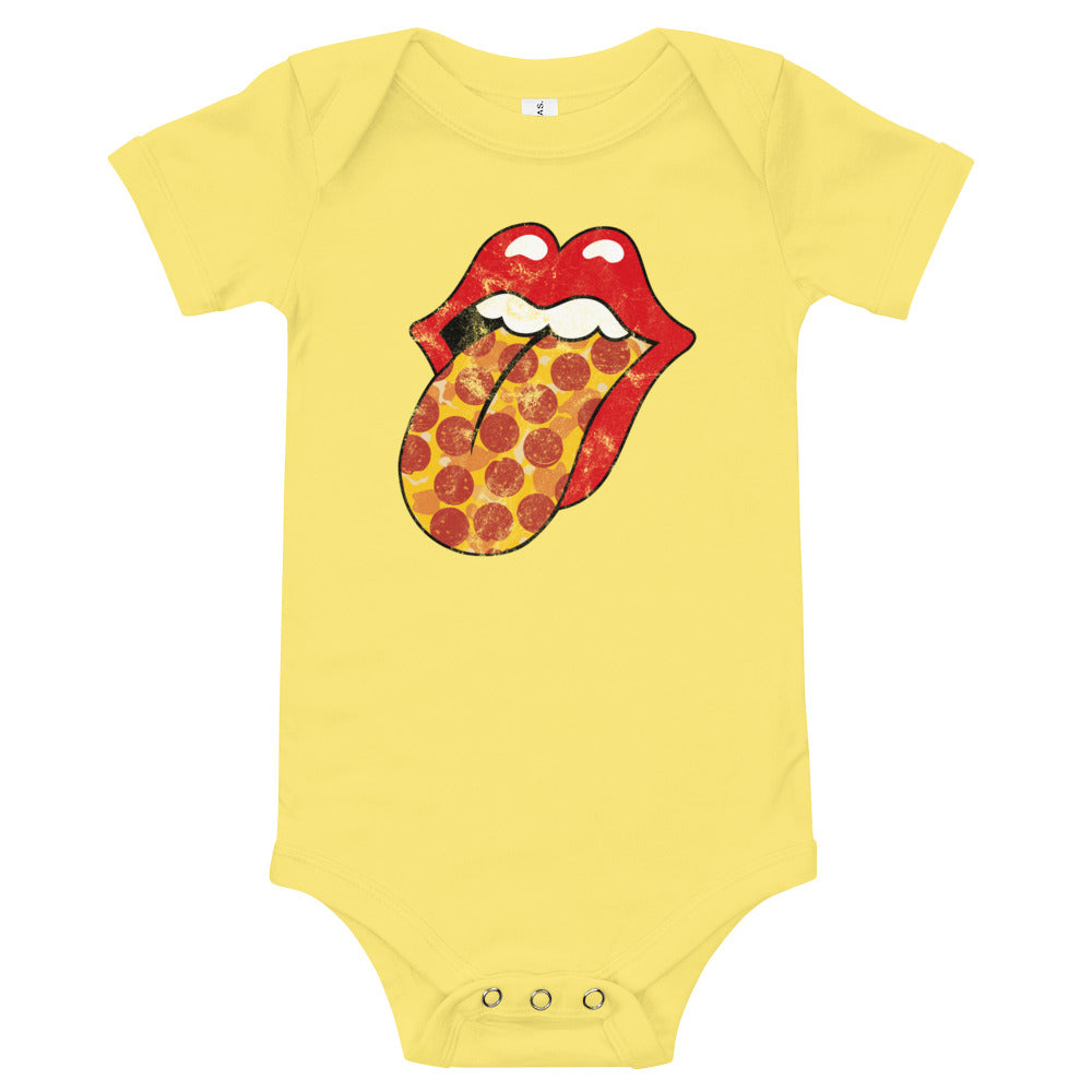 Pepperoni Rock &amp; Rolling Baby Onesie