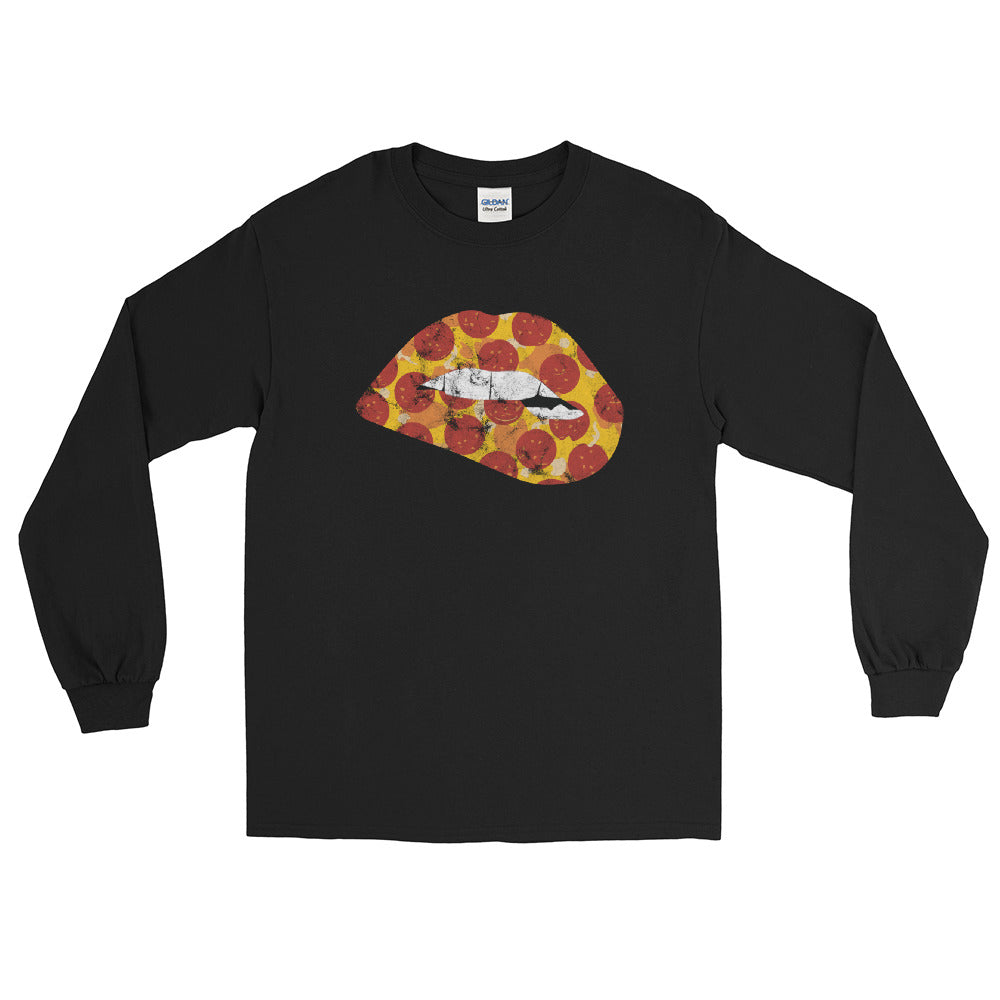 Pepperoni Biting Lip Long Sleeve Shirt