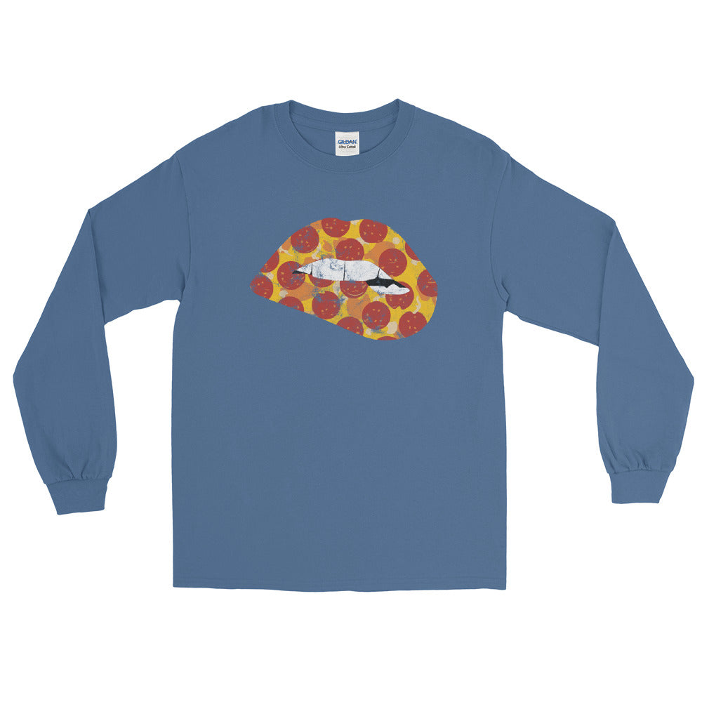 Pepperoni Biting Lip Long Sleeve Shirt