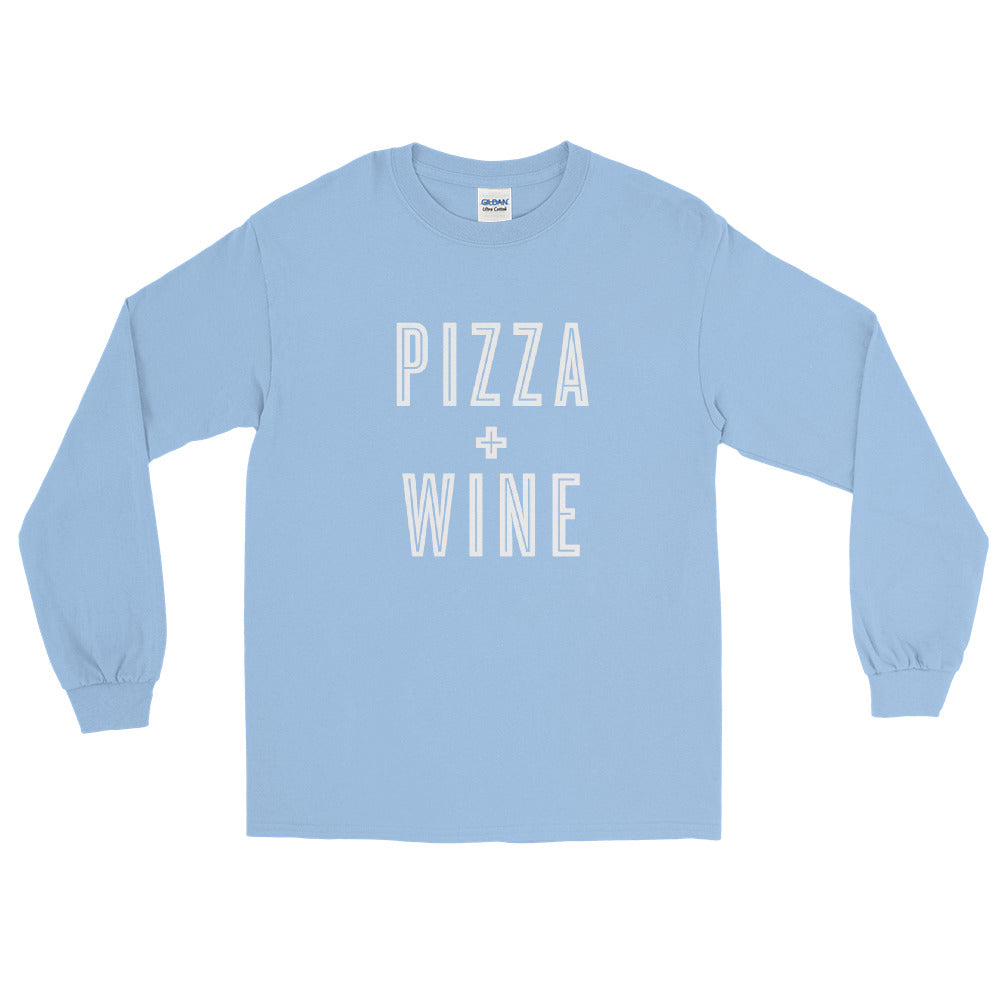 Pizza + Wine Long Sleeve Shirt