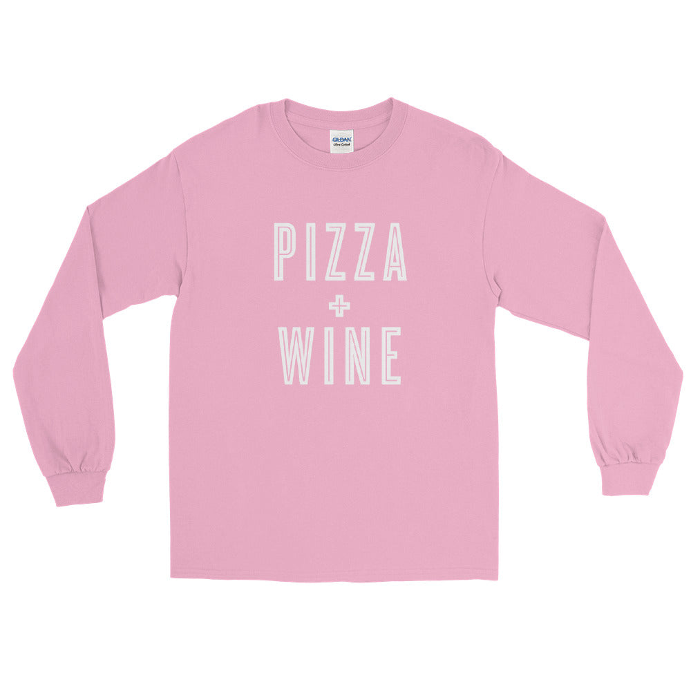 Pizza + Wine Long Sleeve Shirt