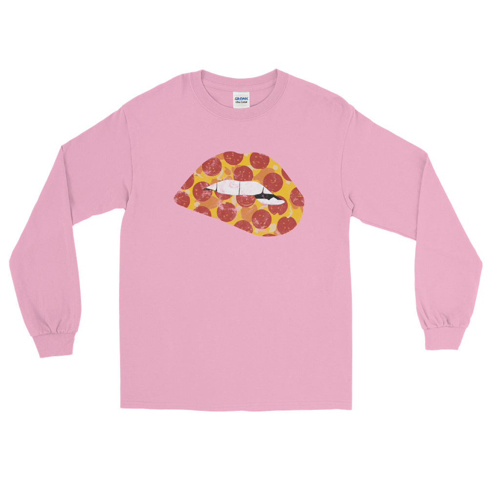 Pepperoni Biting Lip Long Sleeve Shirt