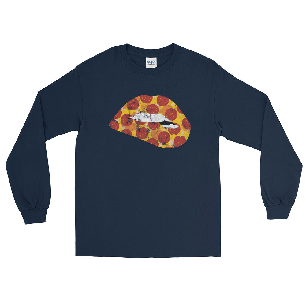 Pepperoni Biting Lip Long Sleeve Shirt