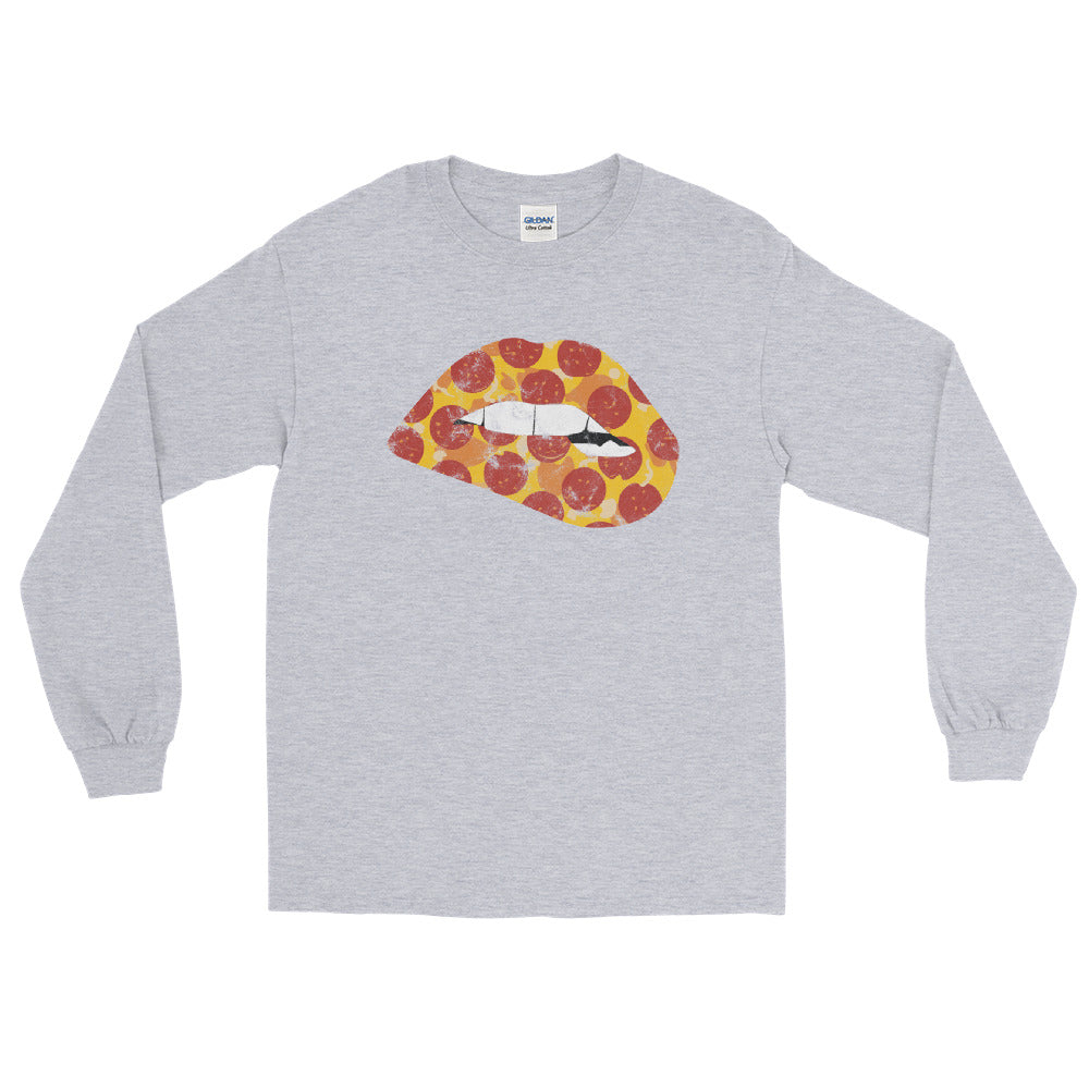 Pepperoni Biting Lip Long Sleeve Shirt