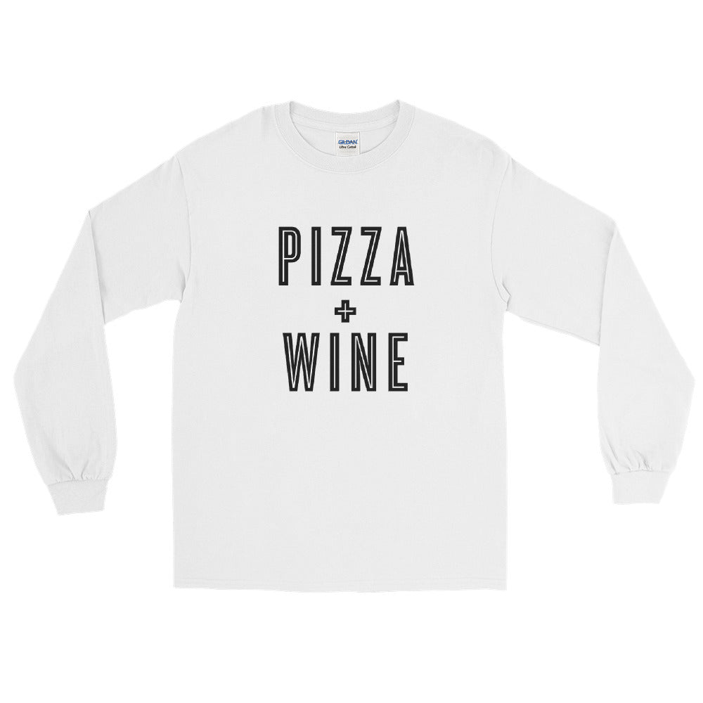 Pizza + Wine Long Sleeve Shirt