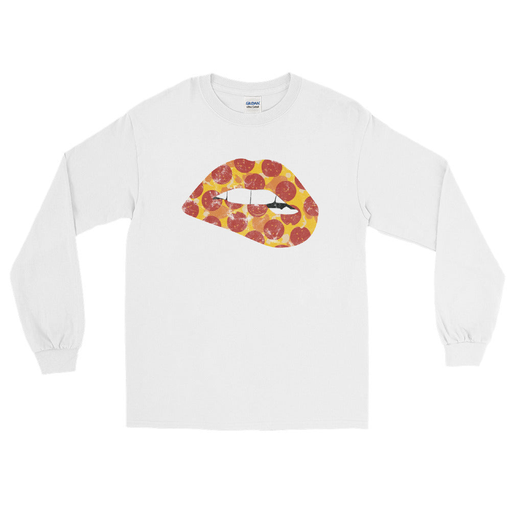 Pepperoni Biting Lip Long Sleeve Shirt