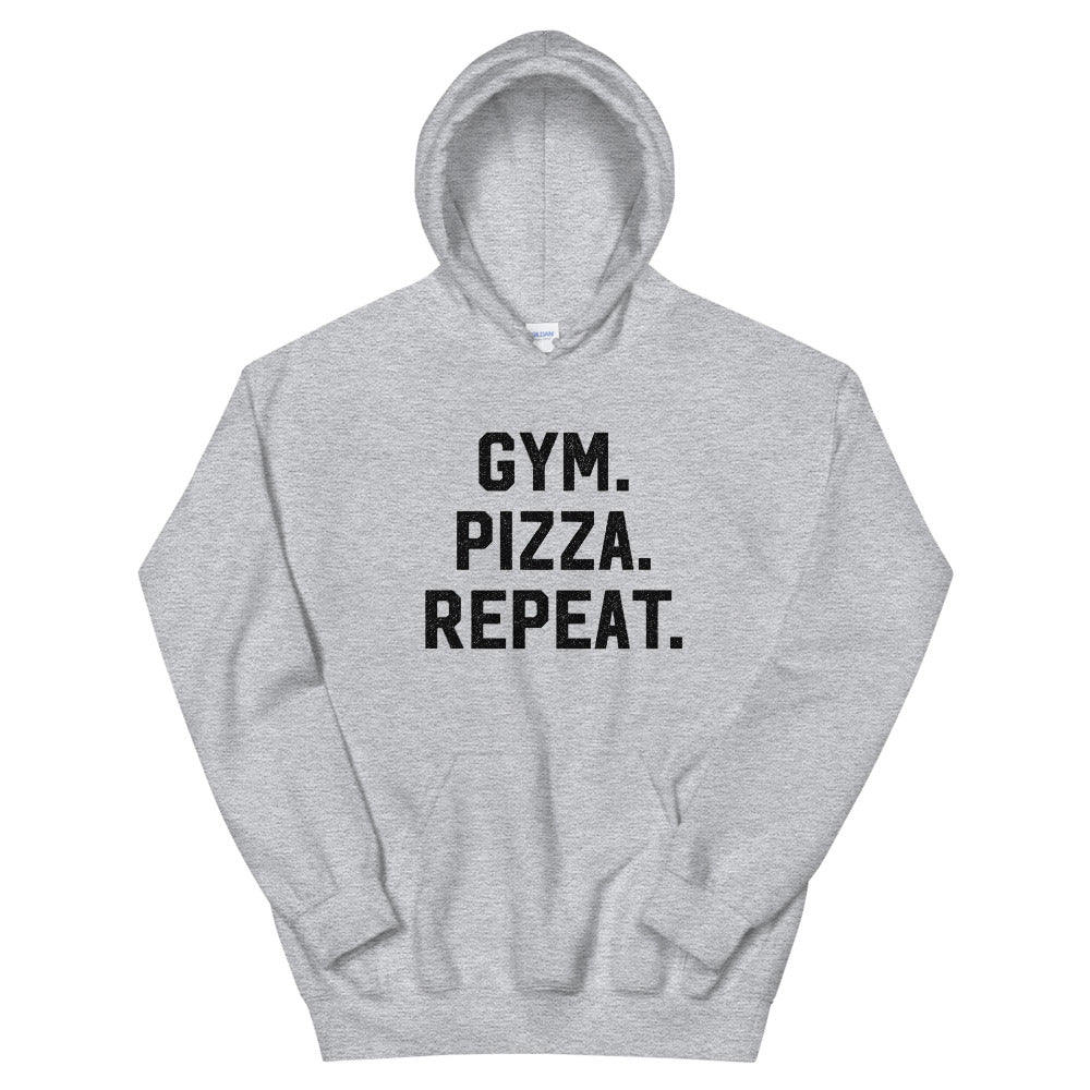 Gym Pizza Repeat Hoodie