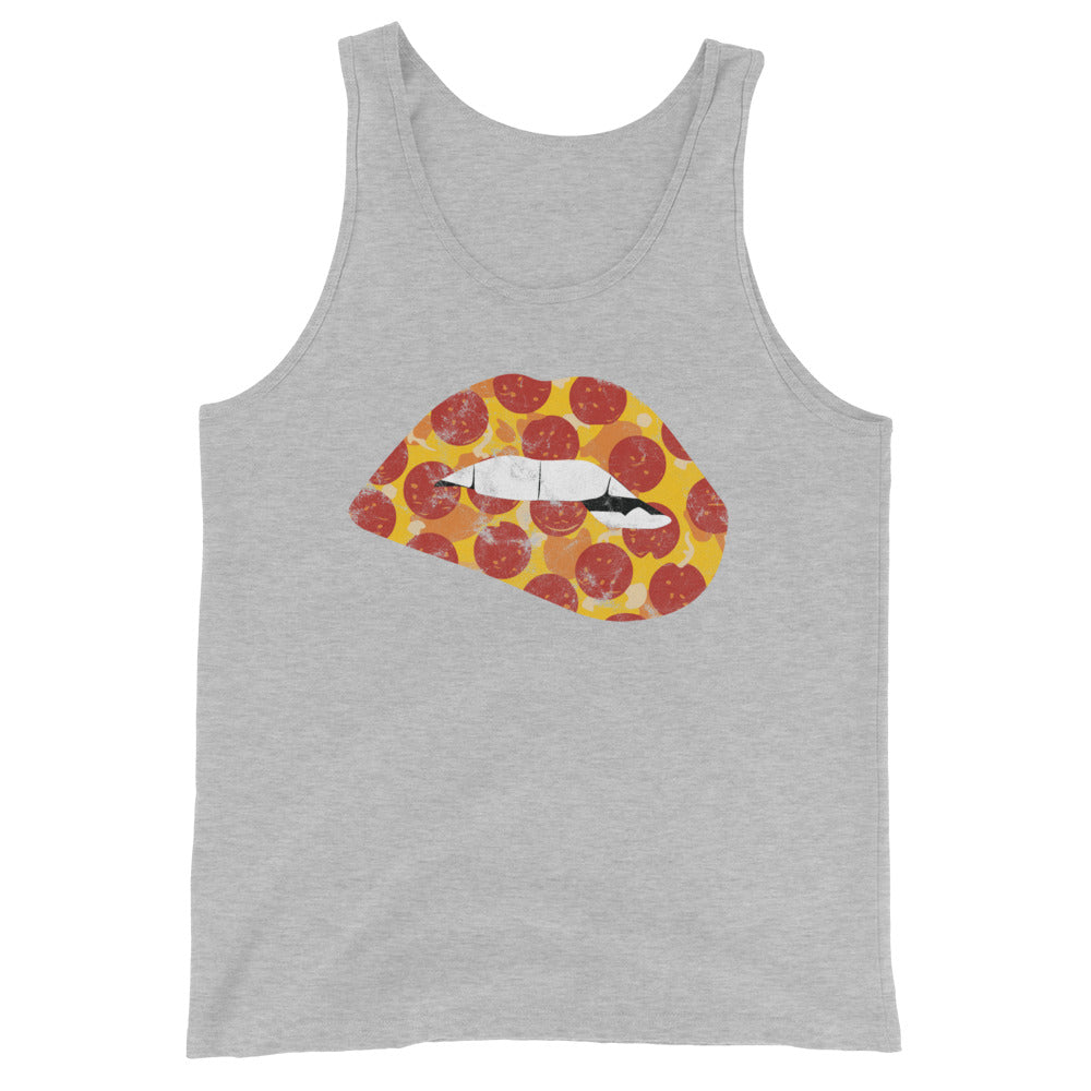 Pepperoni Biting Lip Tank Top