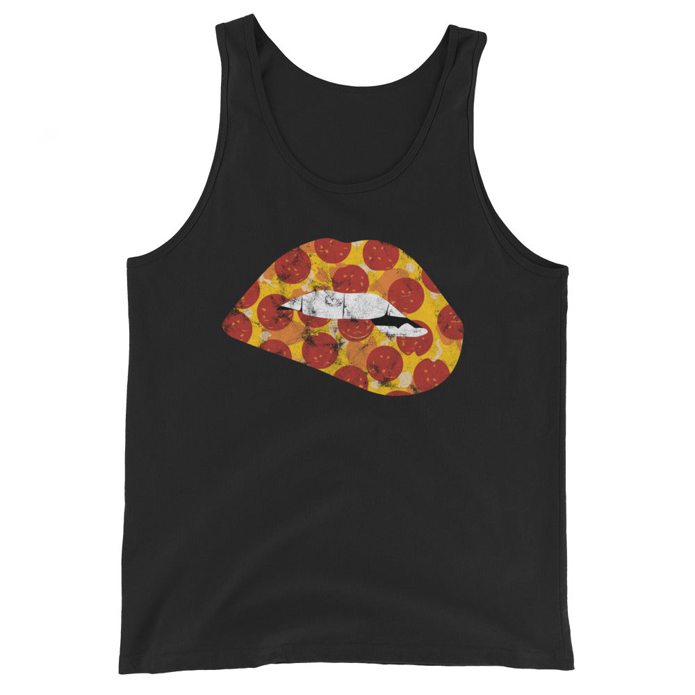 Pepperoni Biting Lip Tank Top