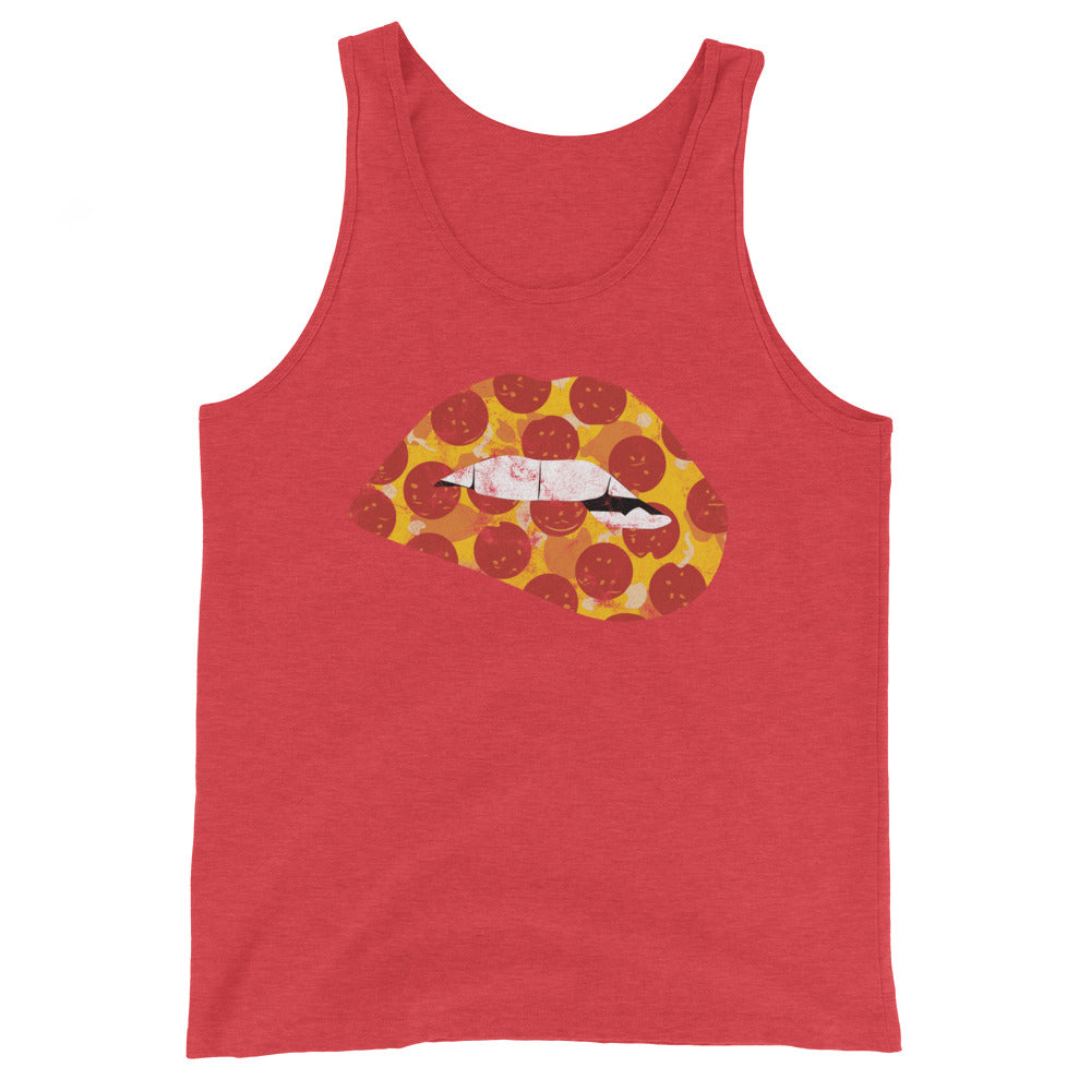 Pepperoni Biting Lip Tank Top