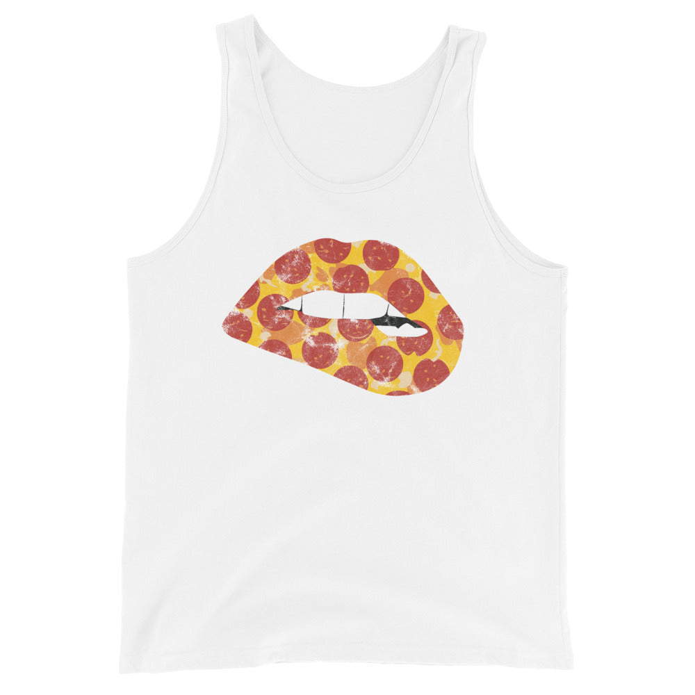 Pepperoni Biting Lip Tank Top