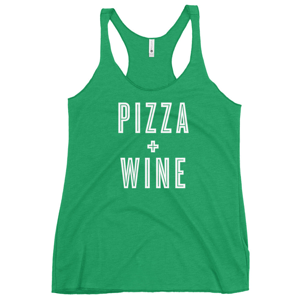 Pizza + Wine Women&#39;s Racerback Tank