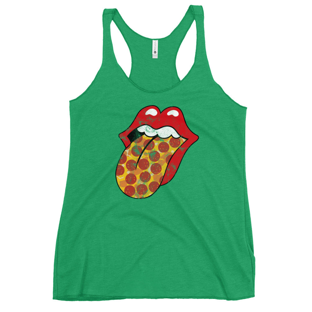 Pepperoni Rock &amp; Rolling Women&#39;s Racerback Tank