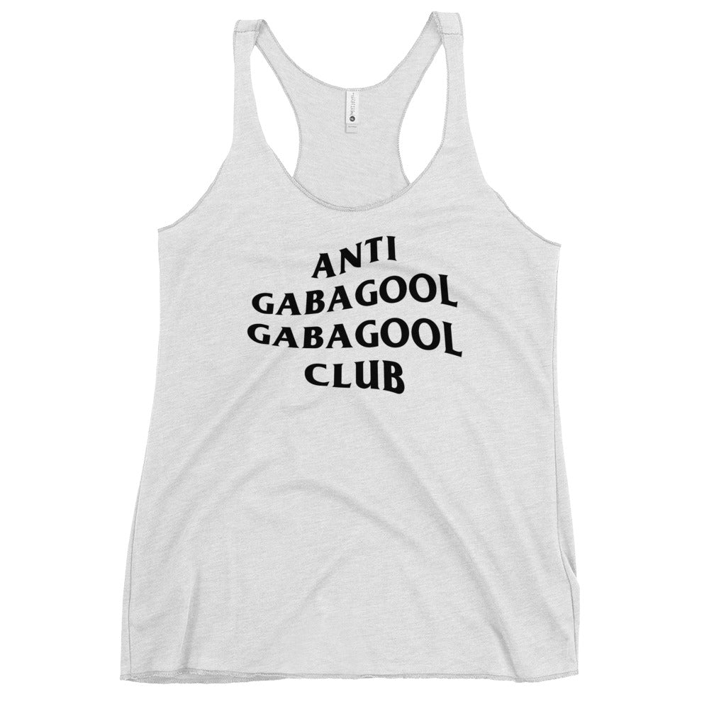 Anti Gabagool Gabagool Club Women&#39;s Racerback Tank