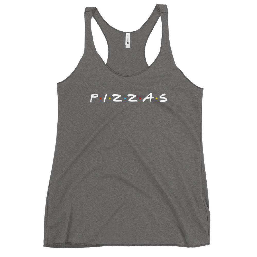 Pizzas Friends Women's Racerback Tank