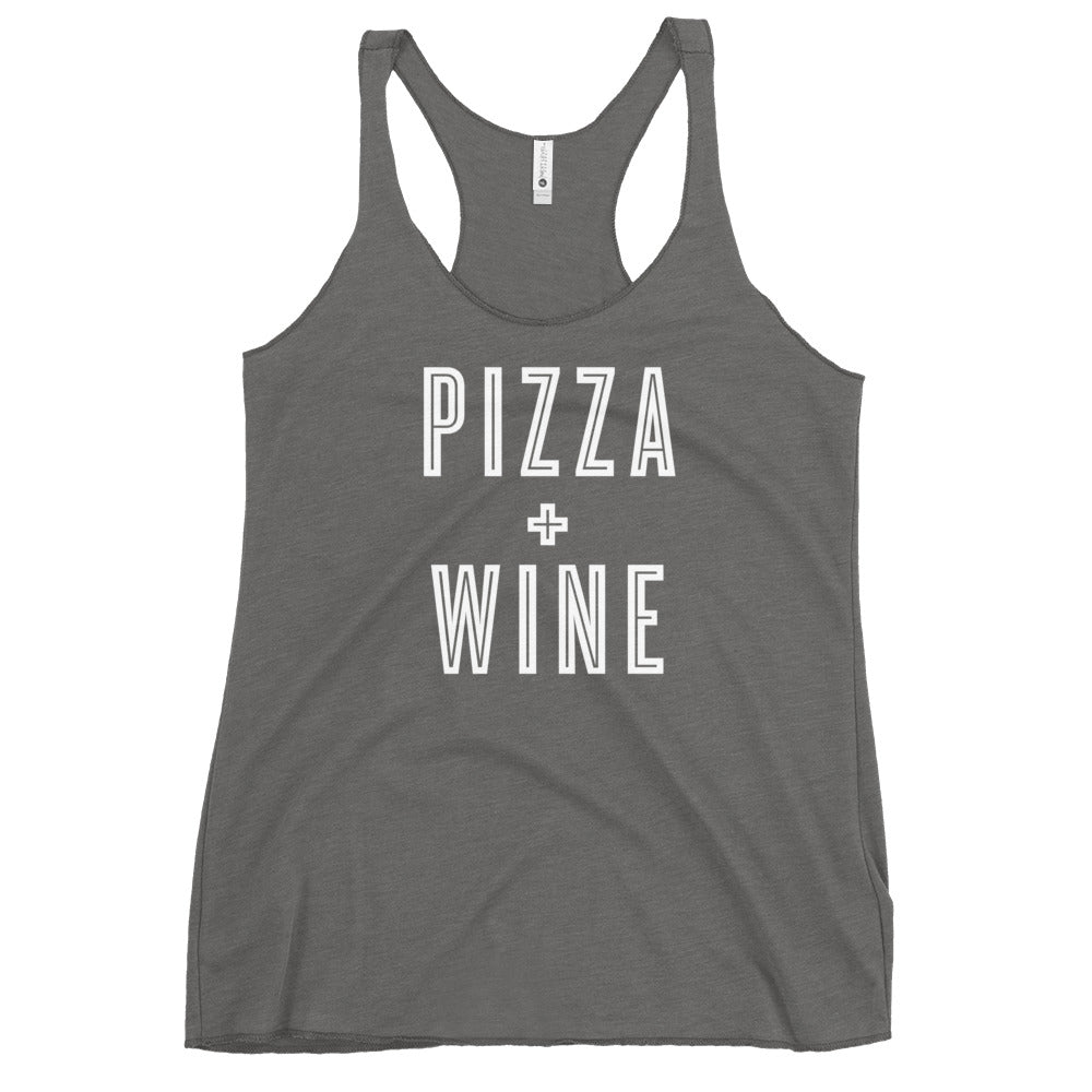 Pizza + Wine Women&#39;s Racerback Tank