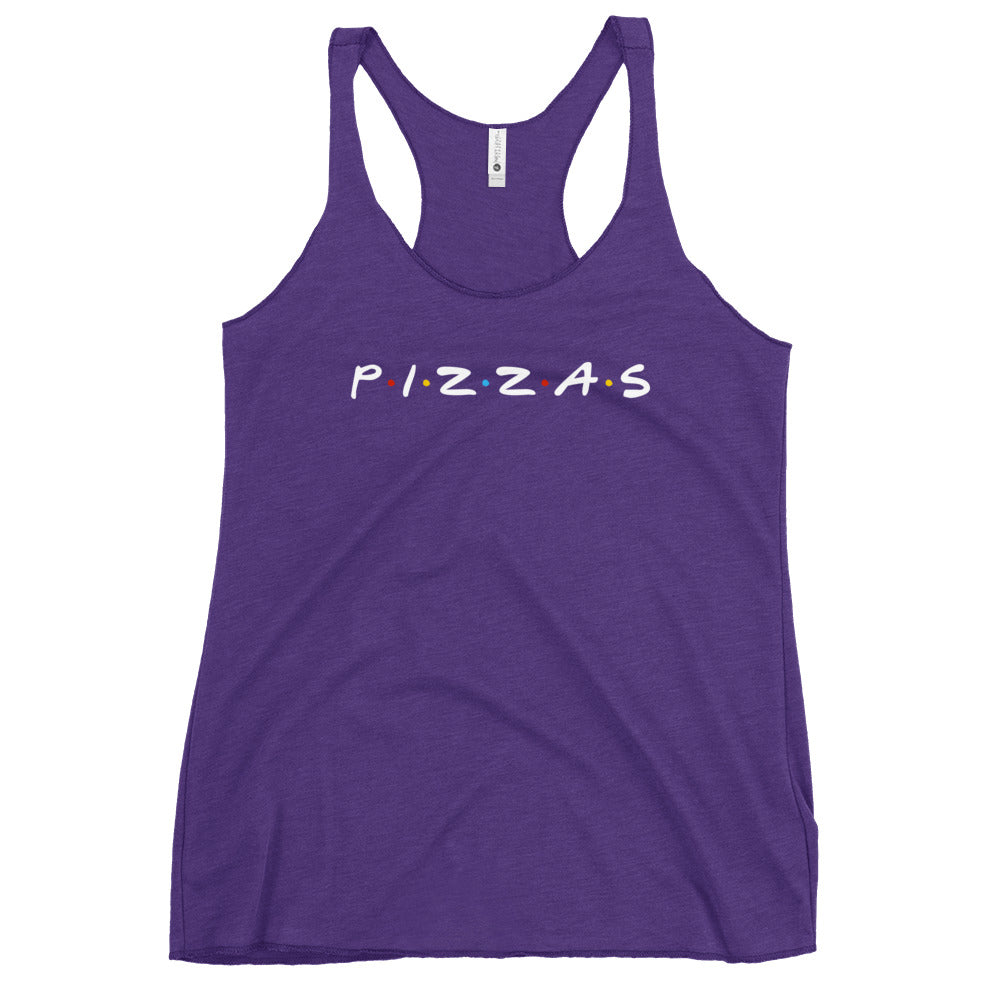 Pizzas Friends Women&#39;s Racerback Tank
