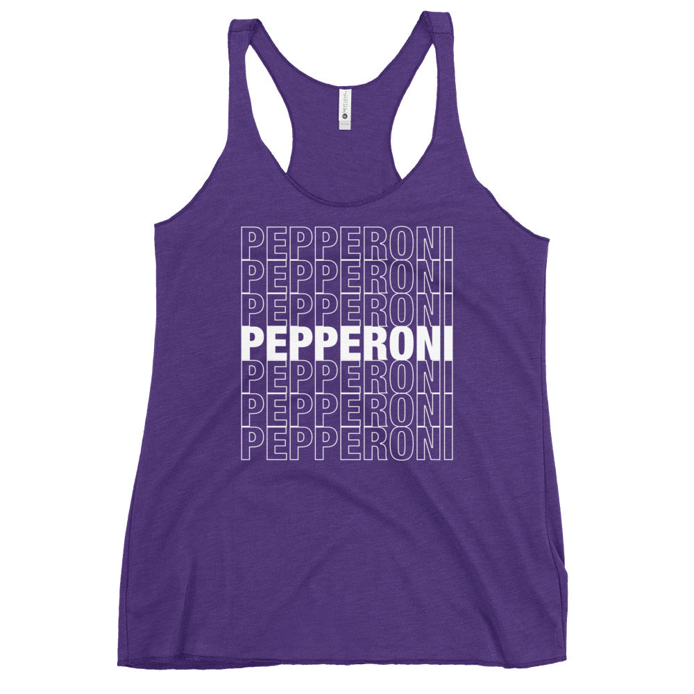 Pepperoni Women's Racerback Tank