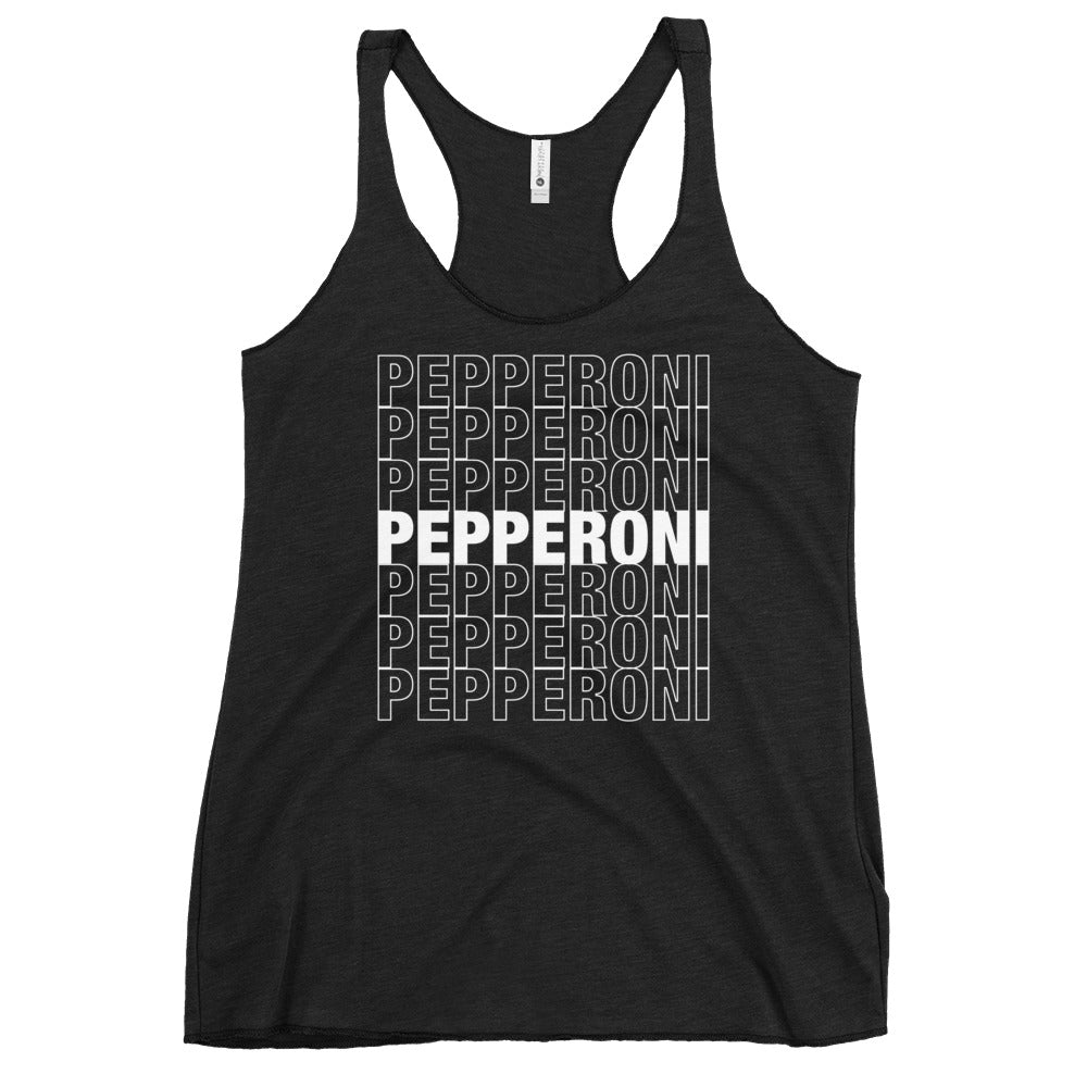 Pepperoni Women&#39;s Racerback Tank