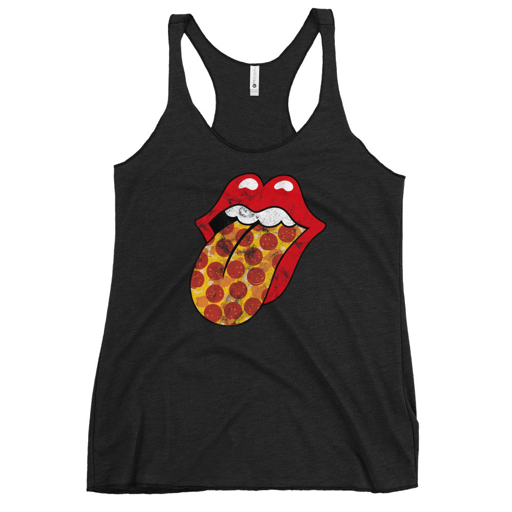 Pepperoni Rock &amp; Rolling Women&#39;s Racerback Tank
