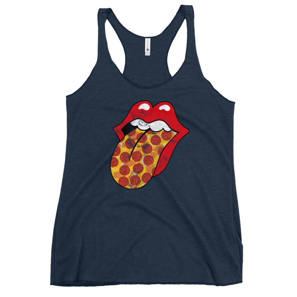 Pepperoni Rock &amp; Rolling Women&#39;s Racerback Tank