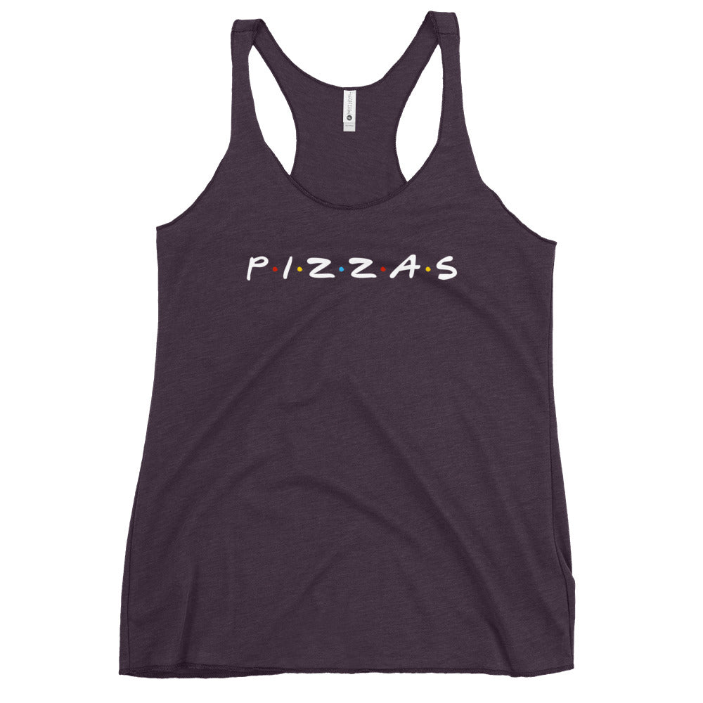 Pizzas Friends Women&#39;s Racerback Tank
