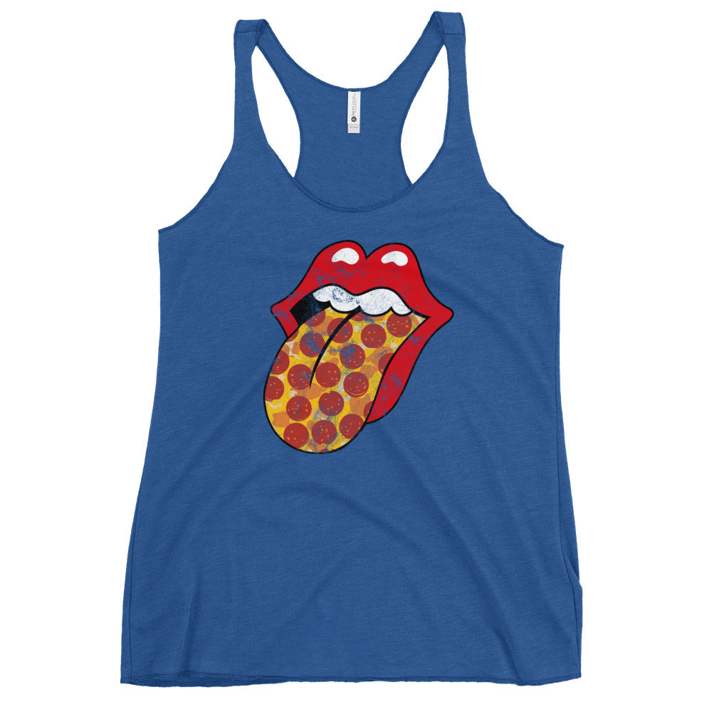Pepperoni Rock &amp; Rolling Women&#39;s Racerback Tank