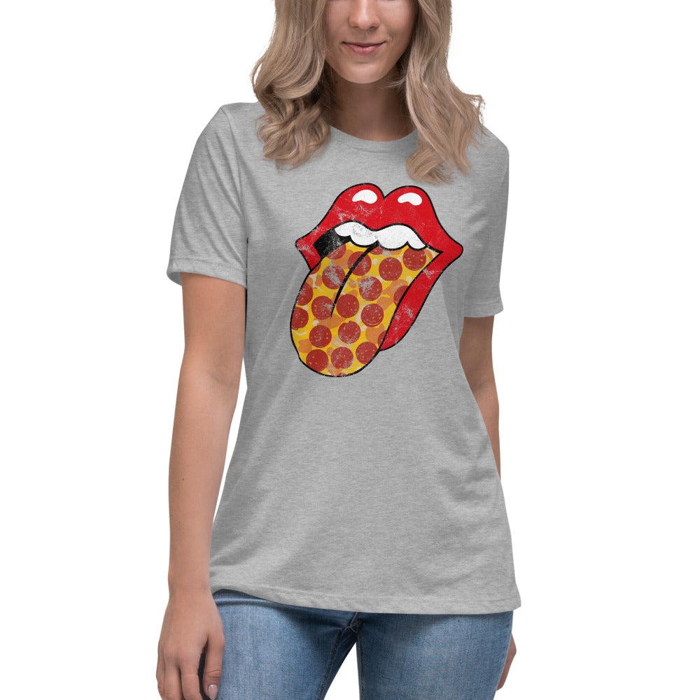 Pepperoni Rock & Rolling Women's Relaxed T-Shirt