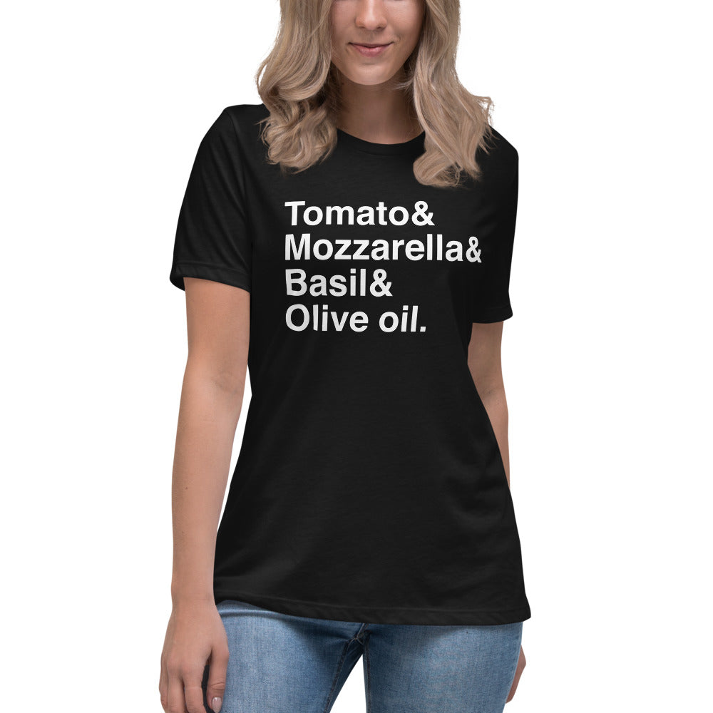 Margherita Pizza Women&#39;s Relaxed T-Shirt