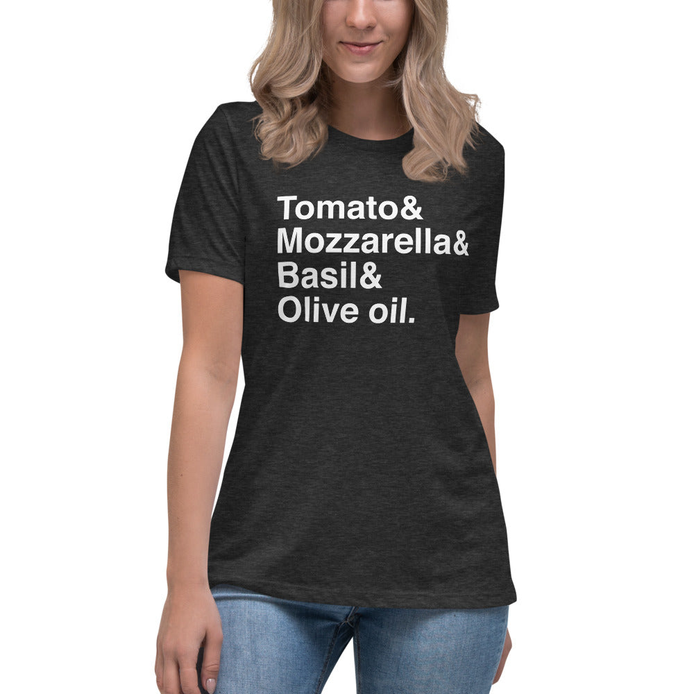 Margherita Pizza Women&#39;s Relaxed T-Shirt