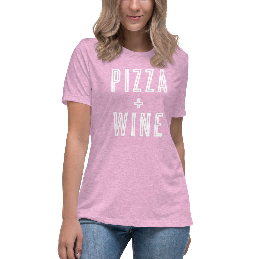Pizza + Wine Women's Relaxed T-Shirt