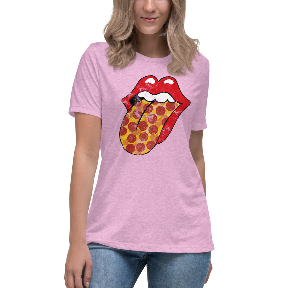 Pepperoni Rock &amp; Rolling Women&#39;s Relaxed T-Shirt