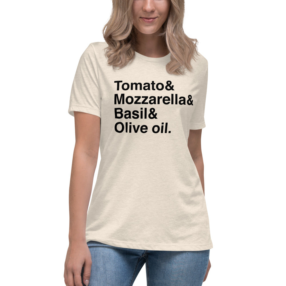 Margherita Pizza Women&#39;s Relaxed T-Shirt