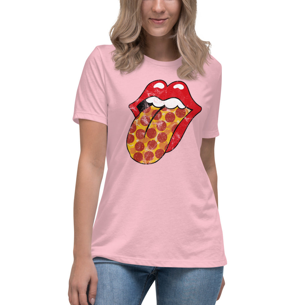 Pepperoni Rock &amp; Rolling Women&#39;s Relaxed T-Shirt