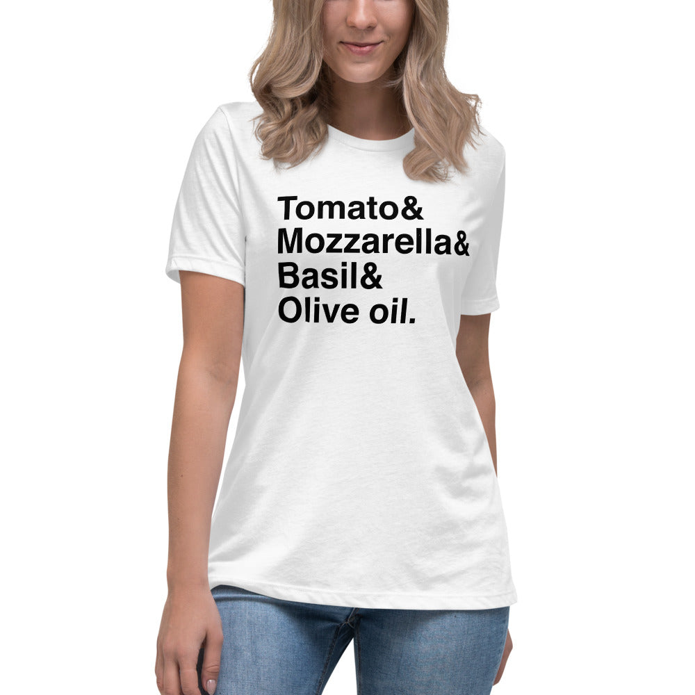 Margherita Pizza Women&#39;s Relaxed T-Shirt