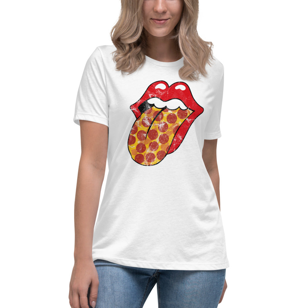 Pepperoni Rock &amp; Rolling Women&#39;s Relaxed T-Shirt
